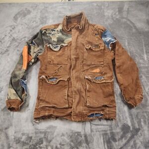 Jordan Craig Jacket Mens Medium Brown Legacy Devotion Front Denim Streetwear